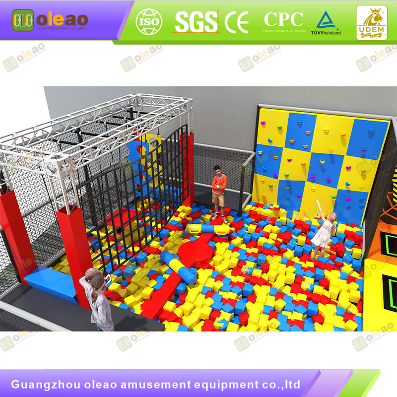Trampoline Park – calorie-Burning Playground – Kids Adventure Park with Adventure Courses