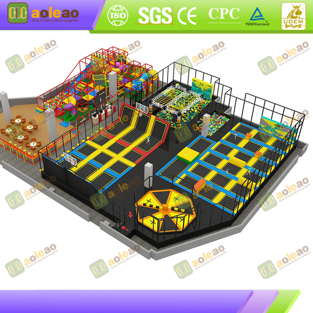 Trampoline Park – Energy-Burning Arena – Kids Adventure Park with Treasure Hunts