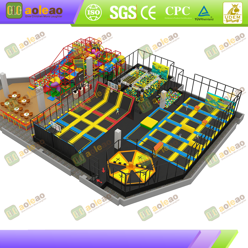 Trampoline Park – Energy-Burning Arena – Kids Adventure Park with Treasure Hunts