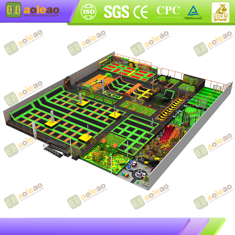 Trampoline Park – Fun-Filled Fitness Hub – Kids Adventure Park with Group Activity Zones