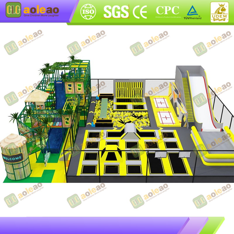 Trampoline Park – Power-Packed Play Area – Kids Adventure Park with Fitness Challenges