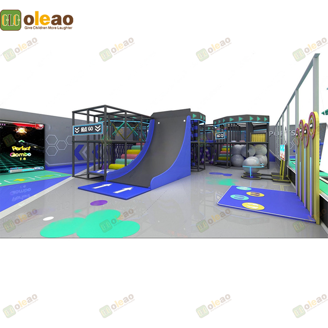 Indoor Playground Equipment Soft Play Toddler Climbing Kids Adventure Park (Soft Swing & Slide Combo)