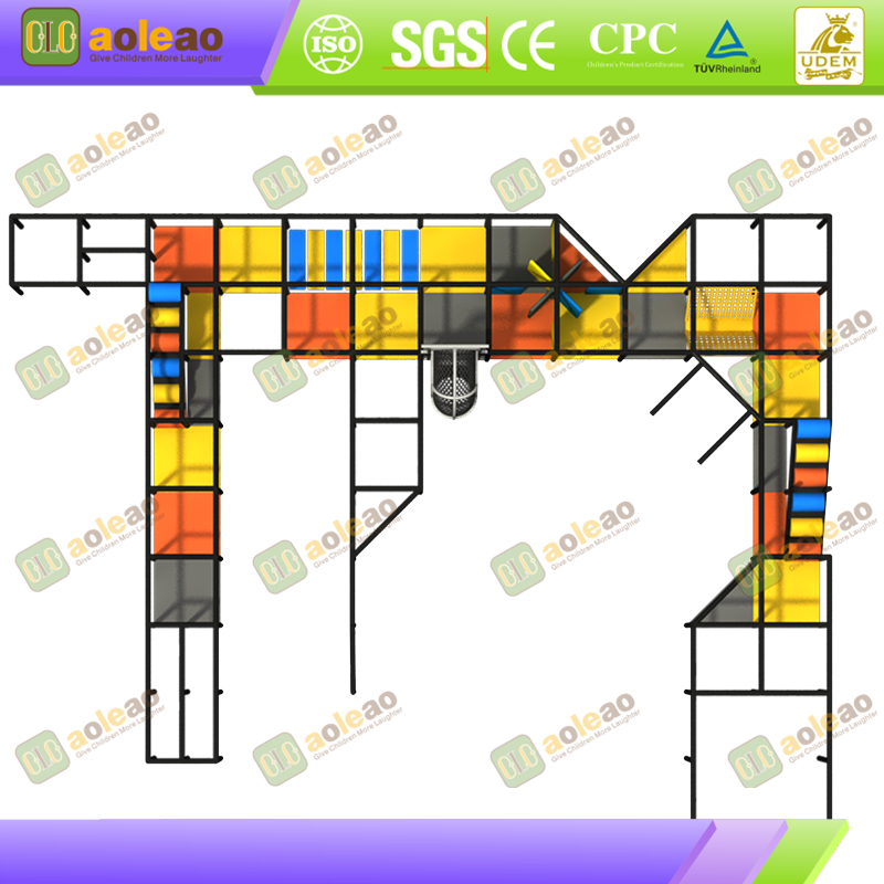 Commercial Naughty Castle - Maze + Ball Pit + Slide Integrated - Core Facility for Indoor Playground - Custom Size for Venue