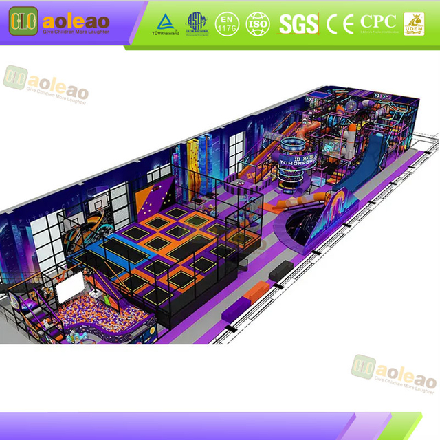 large indoor adventure park full layout