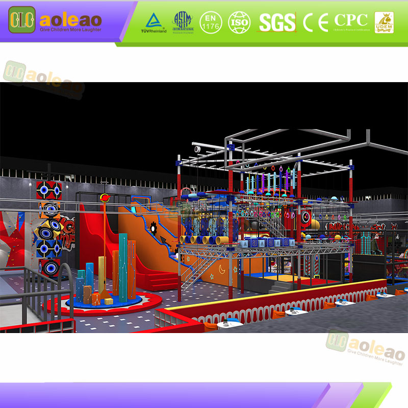 Indoor Play Center ອຸປະກອນການປິ່ນປົວຕ້ານໄຟໄໝ້-ປິດສະຖານທີ່ໃນຮົ່ມ-ປອດໄພໄດ້ຮັບການຢັ້ງຢືນ | ອ່າວ
