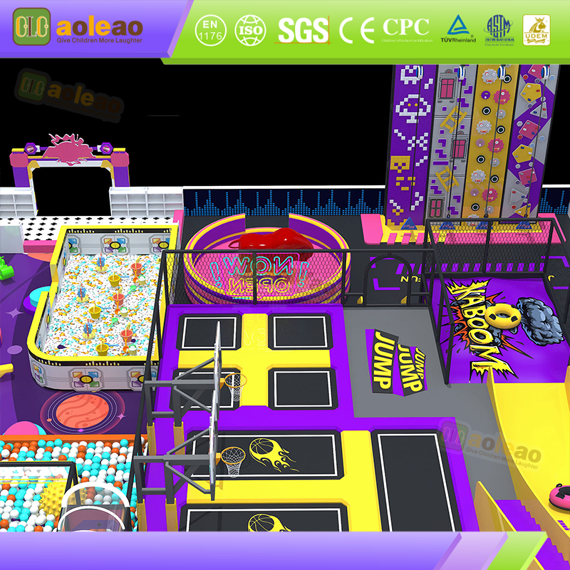 Export Commercial Trampoline Comply with International Standards Overseas Commercial Amusement Parks Cross-Border Special Supply Quality Compliance