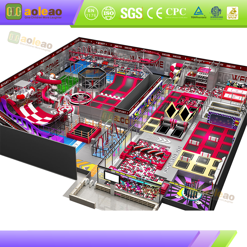 Trampoline Park Complete Equipment Standardized Production Large Commercial Amusement Park Easy Installation Perfect After-Sales