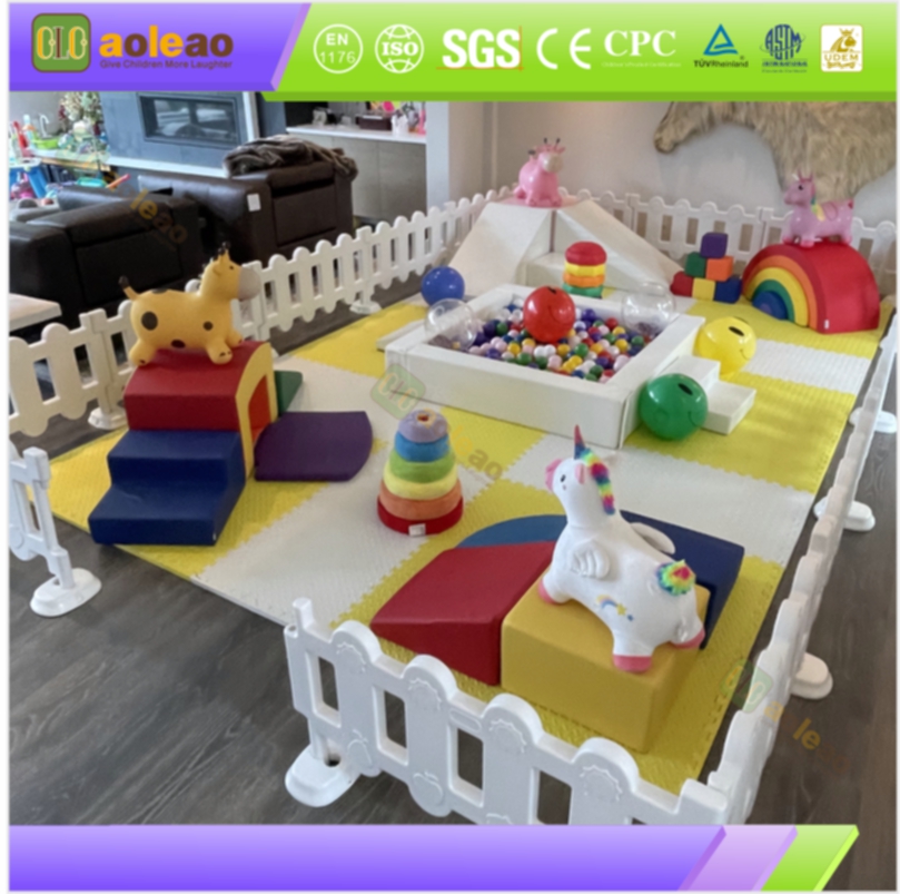 سافٹ بال پٹ + سلائیڈ - سیملیس سافٹ + ایکو بالز - کمرشل کڈز زون - ہائی لچک پائیدار | Aoleao
