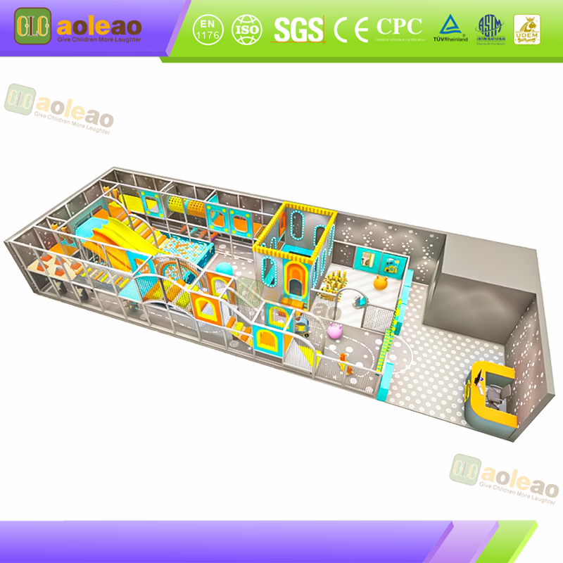 Small Playground Challenge Maze Slide, Indoor Play Equipment, Eco-Friendly