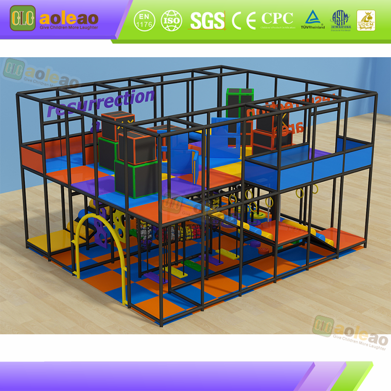 Small Indoor Playground Maze Slide All-in-One, Commercial Mall, Customizable Size