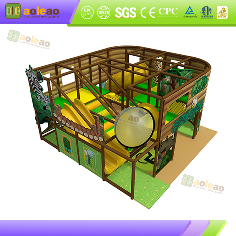 Small Indoor Playground Slide Maze Combo, Mall Kids Zone, Safe & Durable