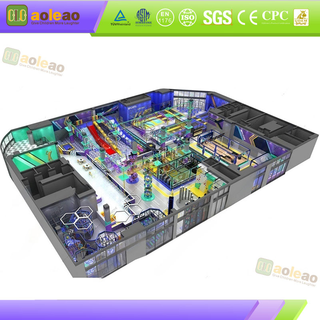 large sports challenge indoor amusement center layout