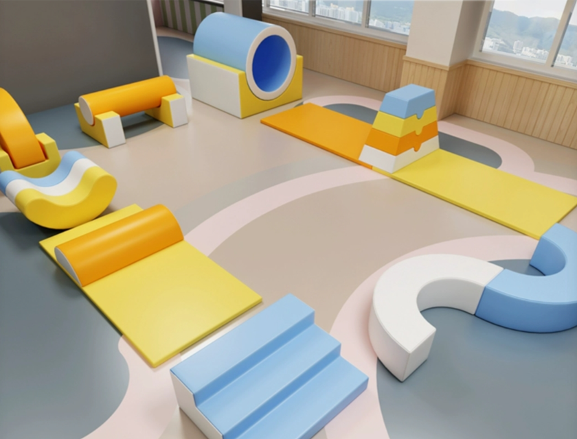 Soft games, children's training equipment, climbing, early education center, indoor combination soft pack toys