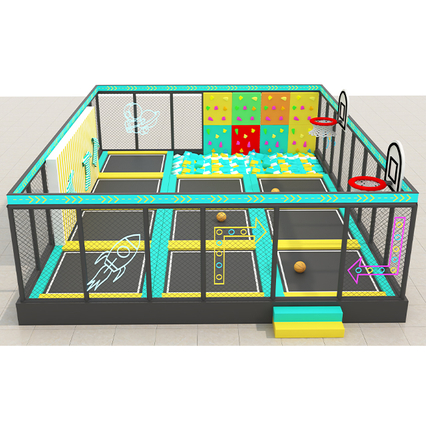 Children And Adults Indoor Sports Playground Custom Equipment Amusement Center Trampoline