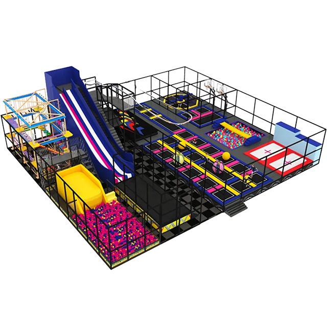 Large indoor trampoline park