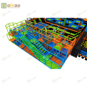 Commercial Trampoline Park with Foam Pit and Basketball Hoop for Kids