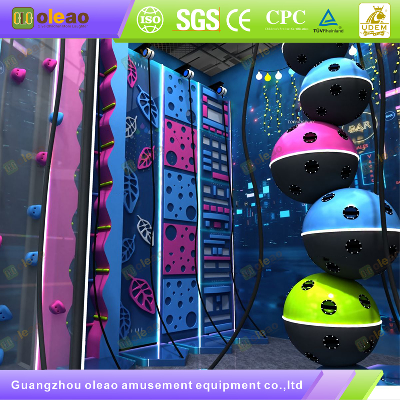 Multi-Layer Maze Playground Castle with High Slide & Suspension Bridge - Large Indoor Playgrounds - High Space Utilization & Wear-Resistant