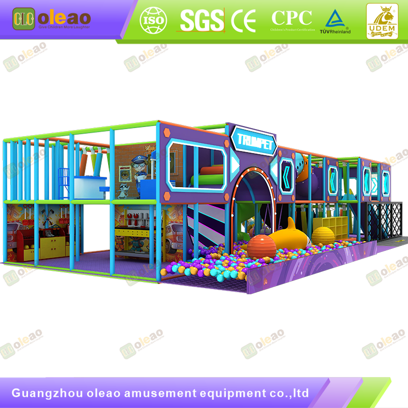Indoor Playground Equipment Soft Play Toddler Climbing Kids Adventure Park (Climbing Arch & Tunnel & Slide)