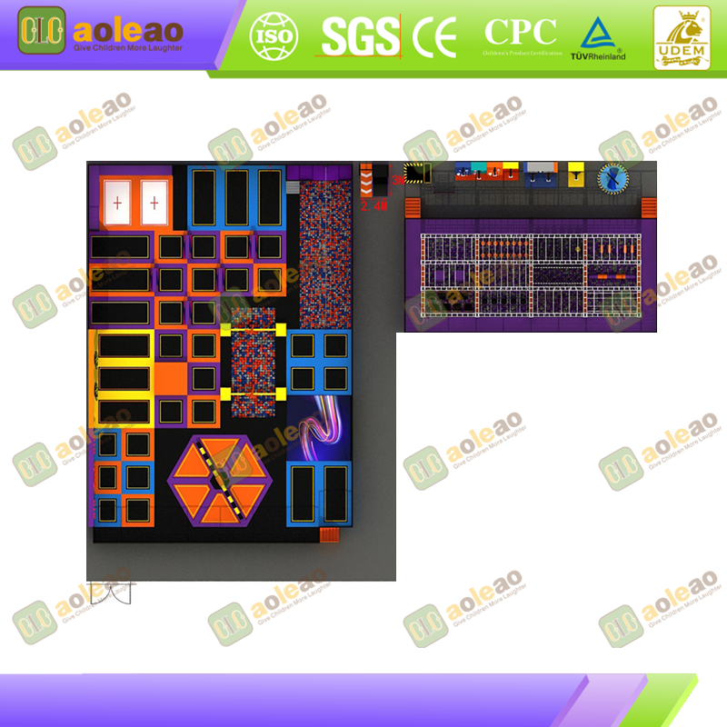 Trampoline Park – Skill-Enhancing Space – Kids Adventure Park with Obstacle Runs