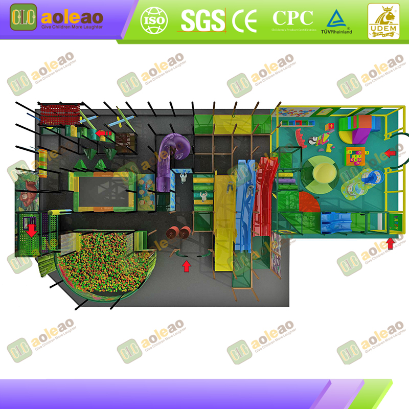 Kids' Indoor Playground + Challenge Points System + Children's Development Center + Enhance Play Fun