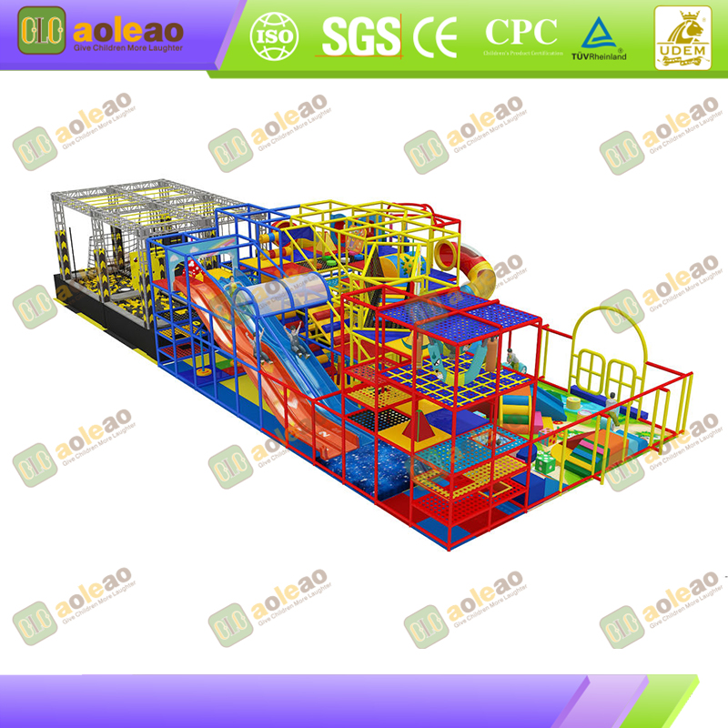 Frame-Type Indoor Playground Castle - Sturdy Steel Frame & Multi-Module Combination - Mall Atriums/Kids' Parks - High Load Capacity & Durable
