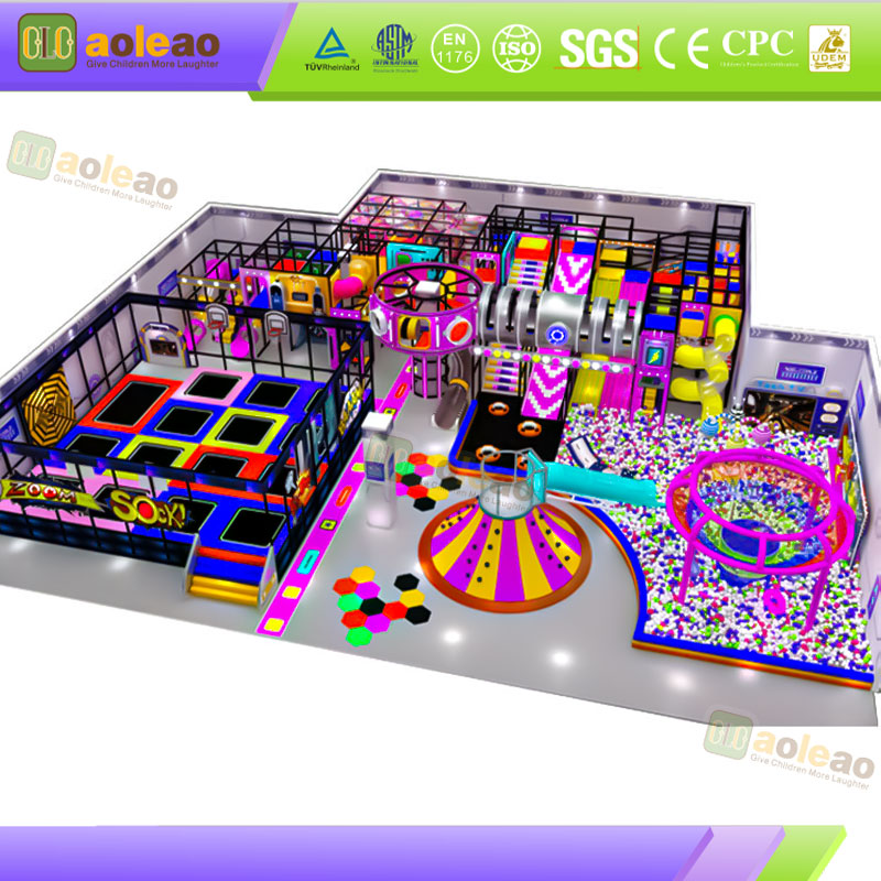 Indoor Anti-Slip Naughty Castle Anti-Slip Floor Design Indoor Play Area Safe No Slipping