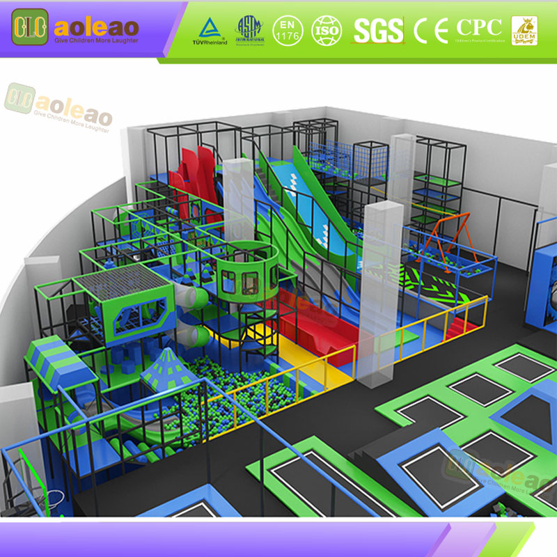 Devil Slide Trampoline High Drop Design Internet-Famous Venues Visual Shock Attract Visitors