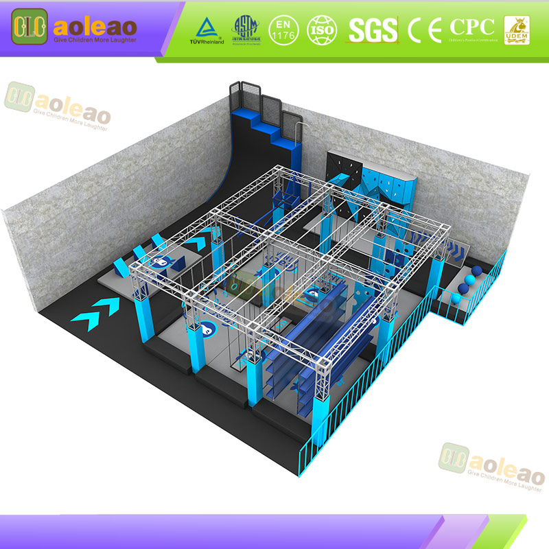 Indoor Ninja Course-Multi-Level Combined Design - Kids Play Venue-Improve Body Explosive Power + Aoleao | Aoleao