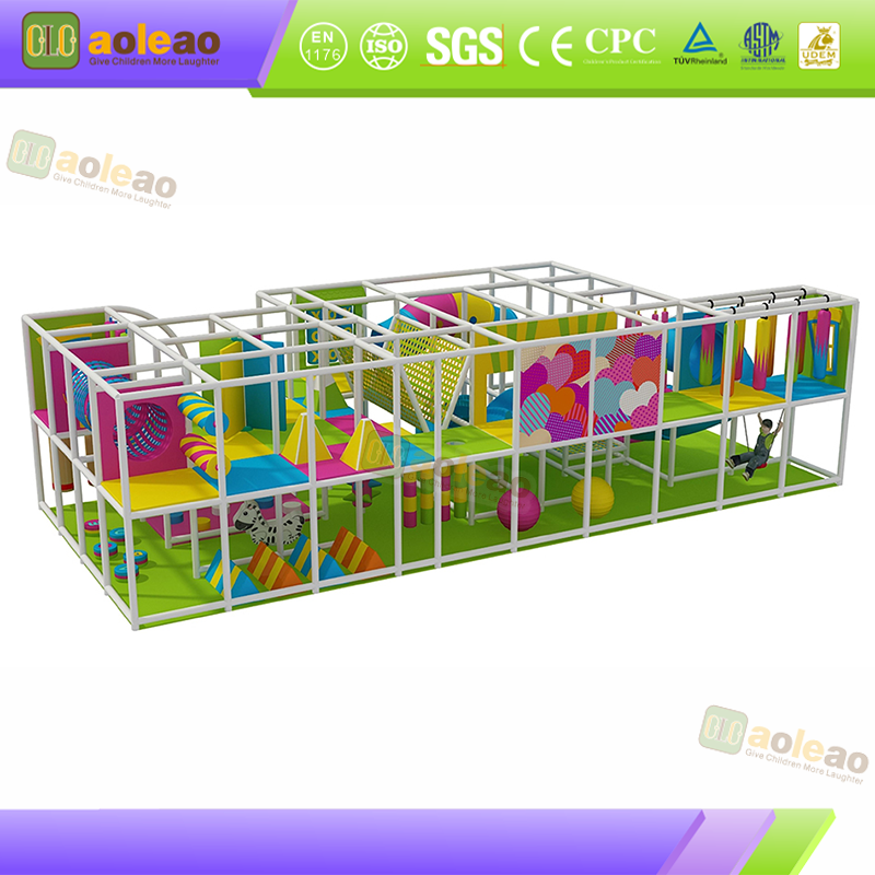Small Playground Slide Interactive Maze, Kids Experience Hall, Improve Coordination