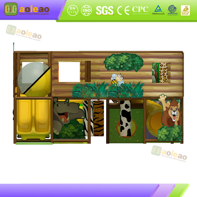 Small Indoor Playground Slide Maze Combo, Mall Kids Zone, Safe & Durable