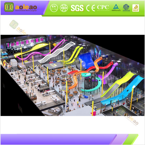 Indoor Playground Devil Slide, Trampoline Park, Exciting & Popular