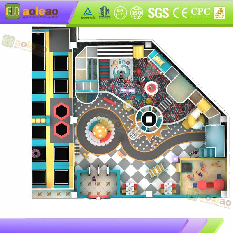 Commercial Play Structure Multi-functional Combination For Shopping Mall Kids Area Popular High Revenue