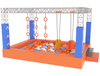 Large Trampoline Ninja Course Park