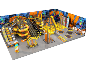Volcano Slides Rock Climbing Amusement Park Equipment