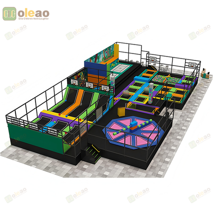 Indoor Trampoline Park with Ninja Course and Adventure Play Zone