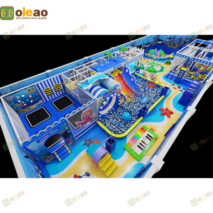 Indoor Playground Equipment Soft Play Toddler Climbing Kids Adventure Park (Swing & Slide & Ball Pit Combo)
