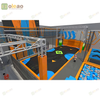 Commercial Adventure Trampoline Park with Dodgeball and Climbing Zone