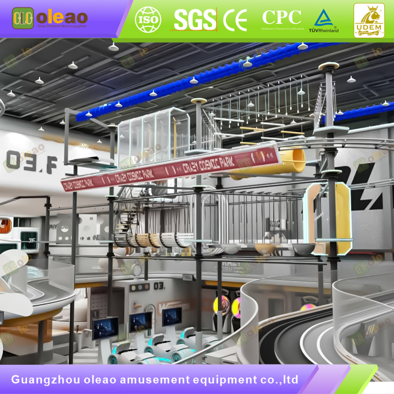 Smart Interactive Playground Castle with Projector Games & Checkpoint System - Indoor Play Area for Family Parks/Early Education Centers - Edutainment & Customer-Drawing