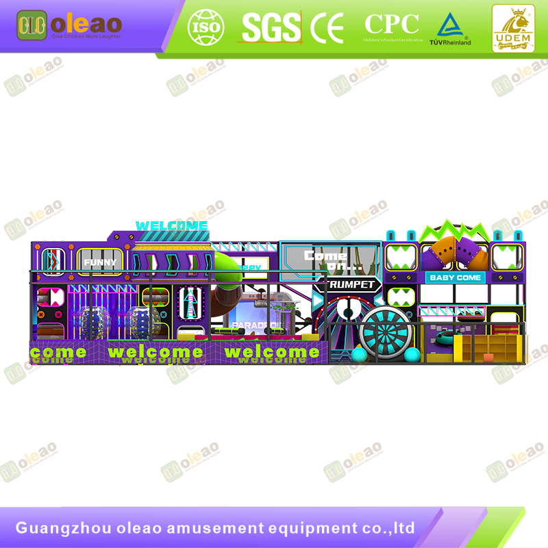 Indoor Playground Equipment Soft Play Toddler Climbing Kids Adventure Park (Soft Play Blocks & Slide)