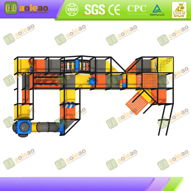 Commercial Naughty Castle - Maze + Ball Pit + Slide Integrated - Core Facility for Indoor Playground - Custom Size for Venue