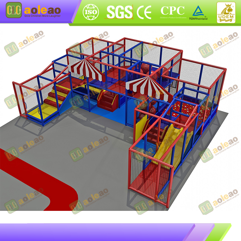 Small Frame Playground Castle - Space-Saving & Quick Assembly - Next to Convenience Stores/Small Shops - Cost-Effective Startup Option