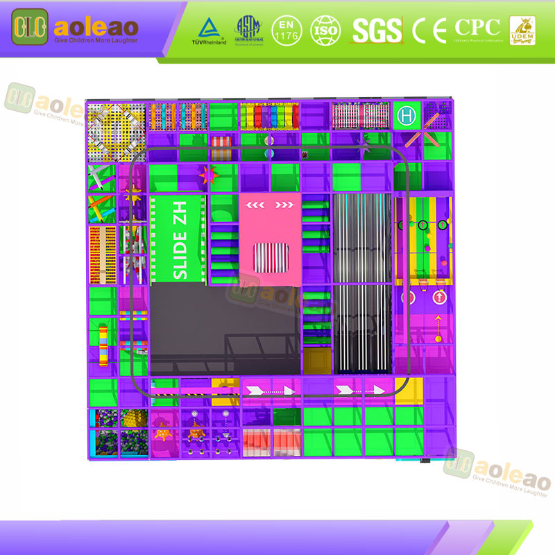 Naughty Castle Multi-Function Adventure Combination For Shopping Mall Atrium Eye-Catching High Profit