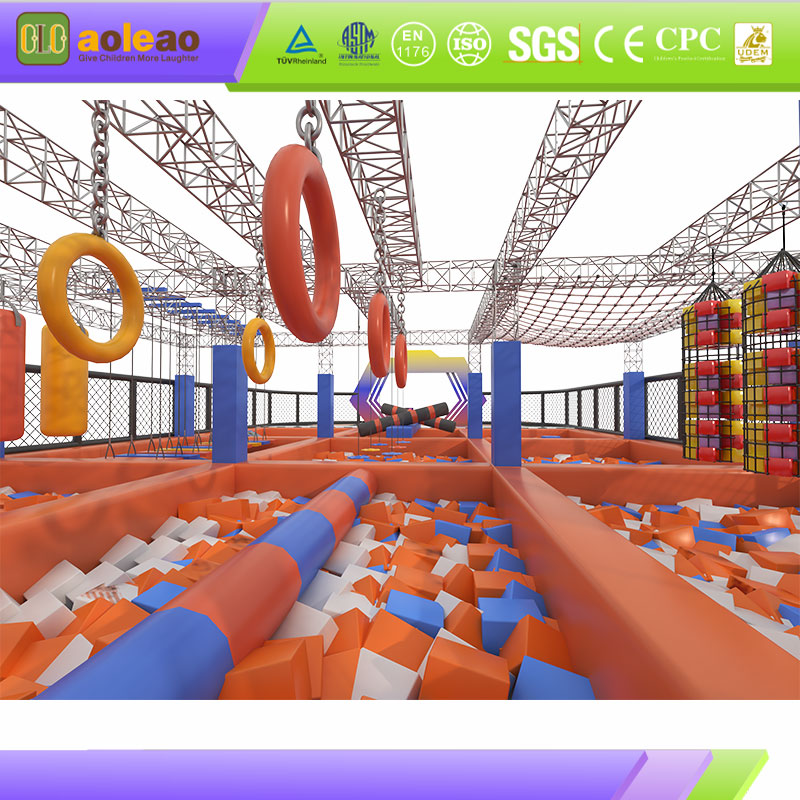 Indoor Ninja Playground-3D Multi-Layer Layout-Commercial Atrium-Strong Customer Attraction | Aoleao