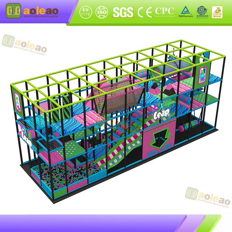 Small Playground Slide Maze Park, Indoor Playground, Durable & Easy Maintenance