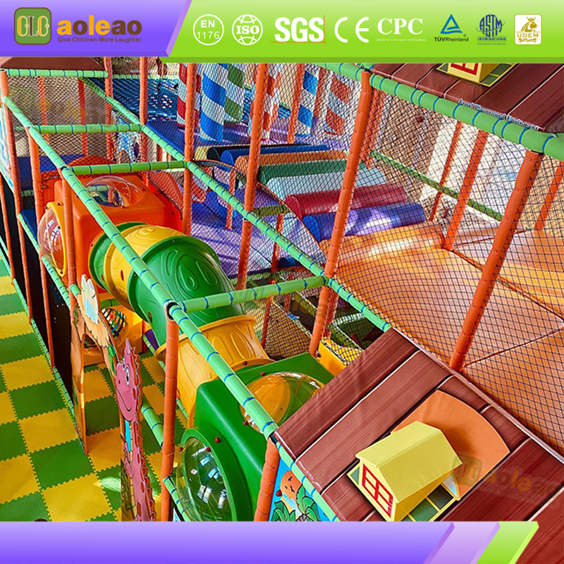 Small Soft Play Slide Maze Facility, Mini Indoor Playground, Strong Adaptability