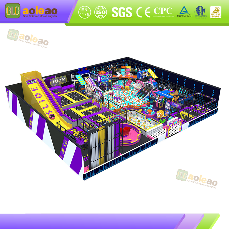 Export Commercial Trampoline Comply with International Standards Overseas Commercial Amusement Parks Cross-Border Special Supply Quality Compliance