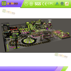 Trampoline Park – Coordination-Centric Zone – Kids Adventure Park with Balance Games