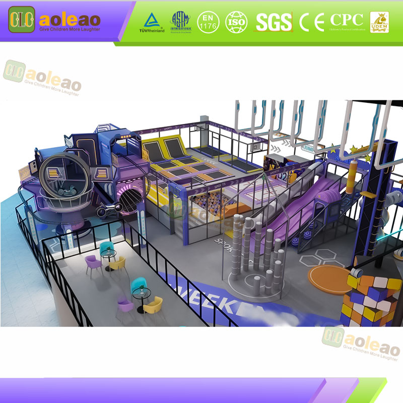 Slide Naughty Castle Spiral S-Slide Combo For Indoor Playground Diverse Play No Boredom