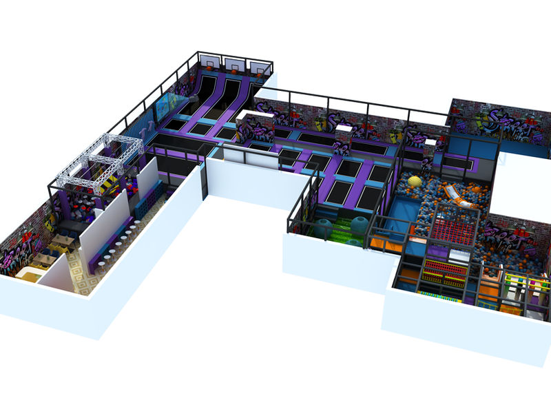Large Scale Ocean Ball Trampoline Park