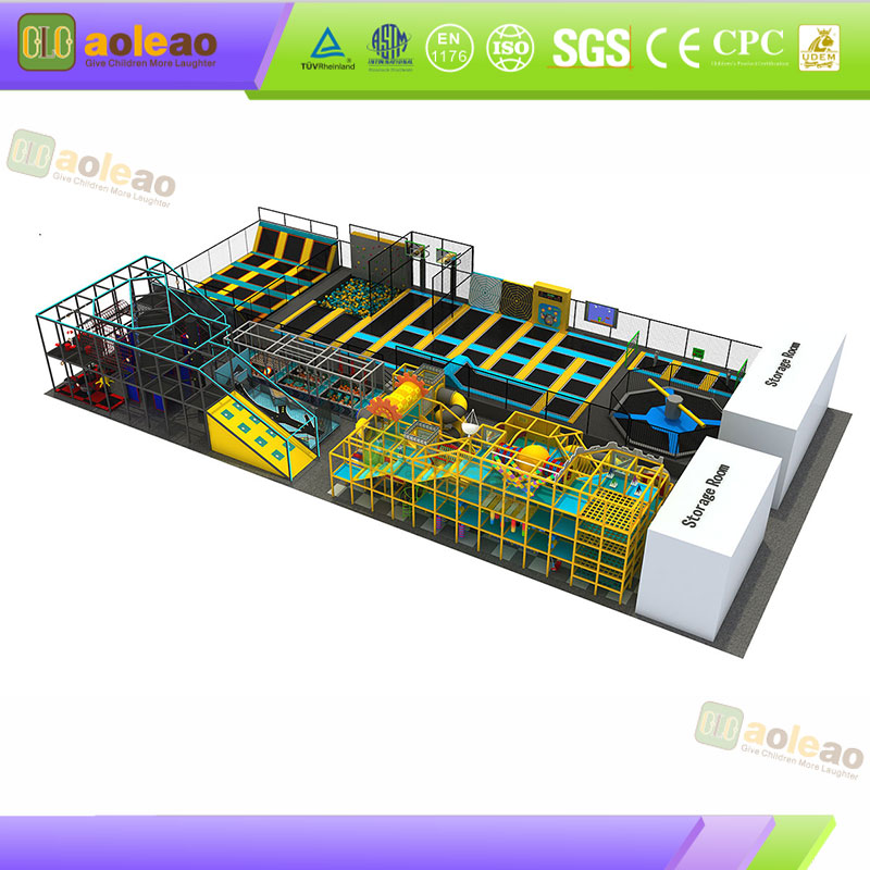Trampoline Slam Dunk Zone- Reinforced Jump Mat- Leisure Sports Park- Wear Resistant | Aoleao